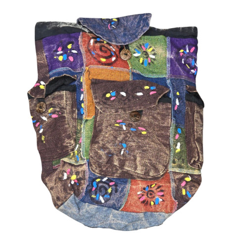 Zaino scuola cotone fatto - , a